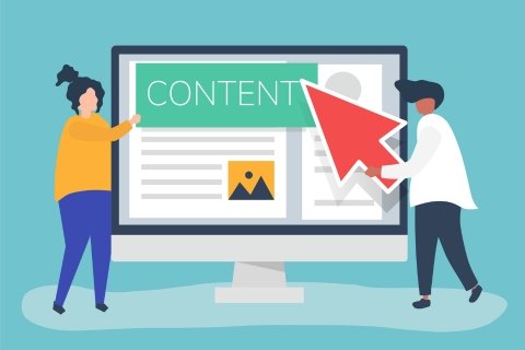 Step-by-step guide on creating website content, including writing tips and SEO strategies