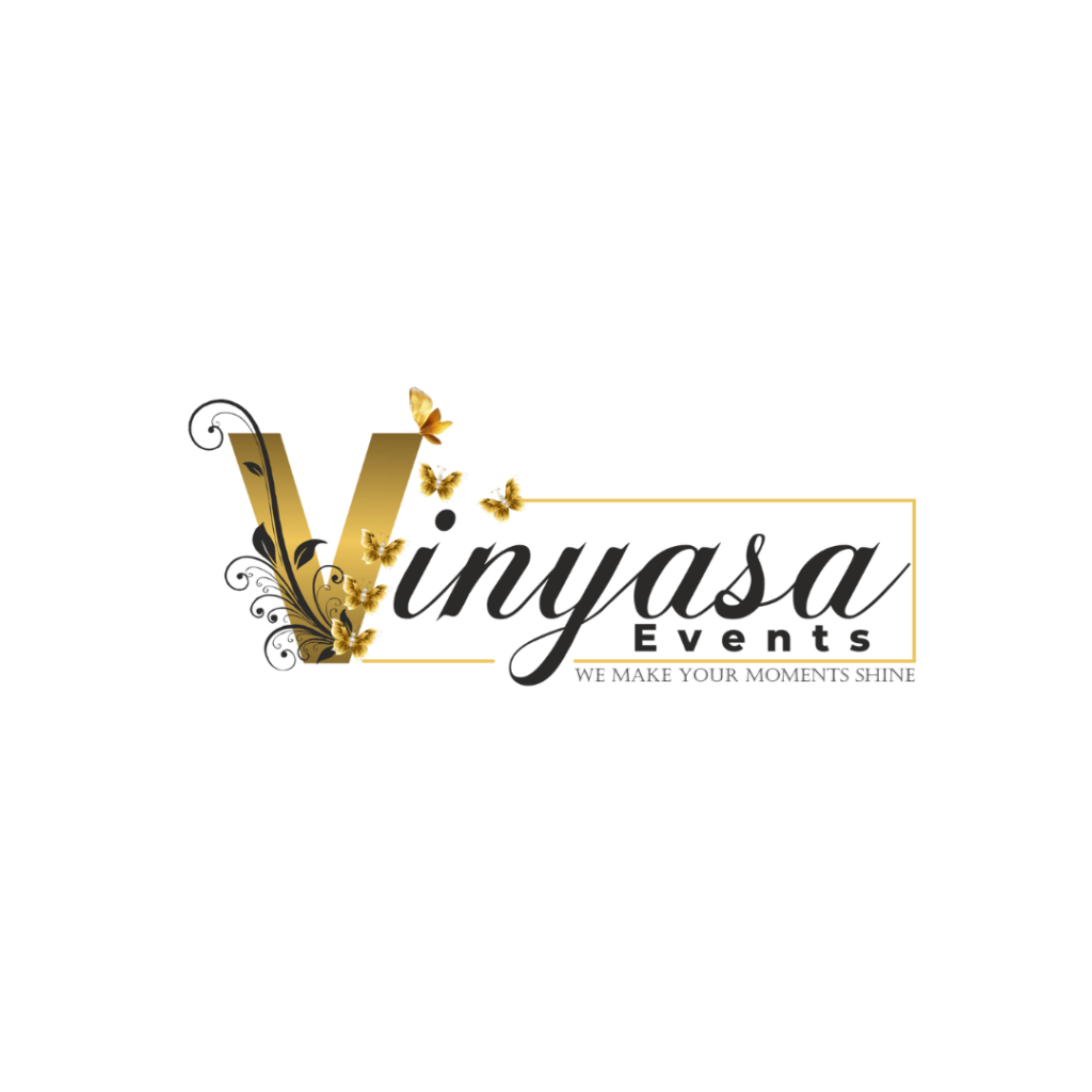 Vinayasa luxury brand logo: a sleek and elegant design representing the essence of luxury and sophistication.