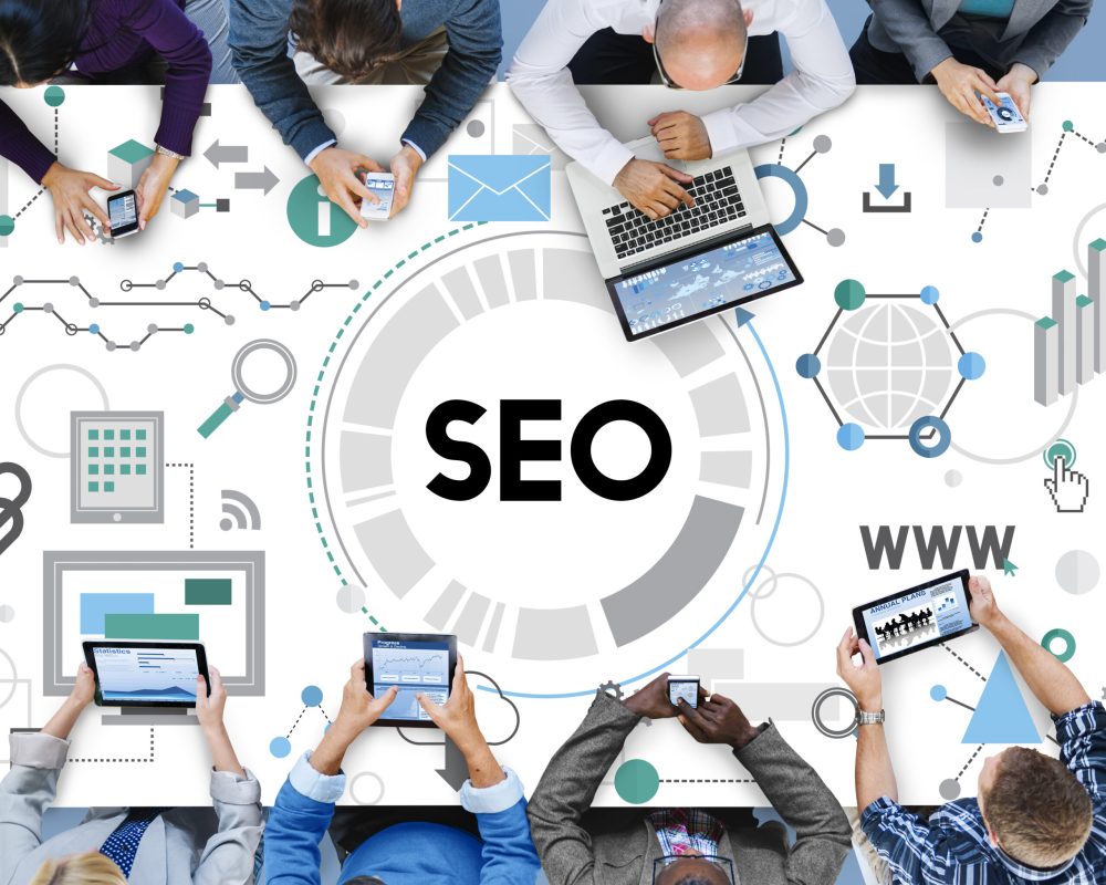 Searching Engine Optimizing SEO Browsing Concept Repetitive pattern of 'SEO' text representing an SEO company.